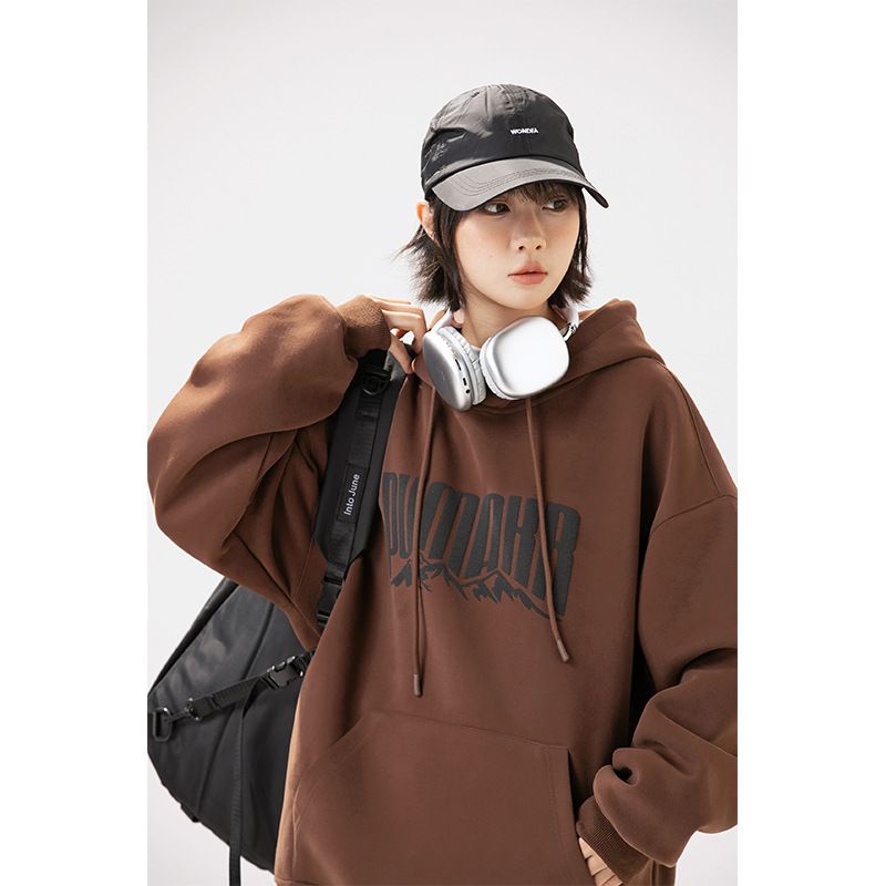 Muma 25 Spring New Three-Color 480g Suede Printed Couple Hoodie Unisex_voghion.com