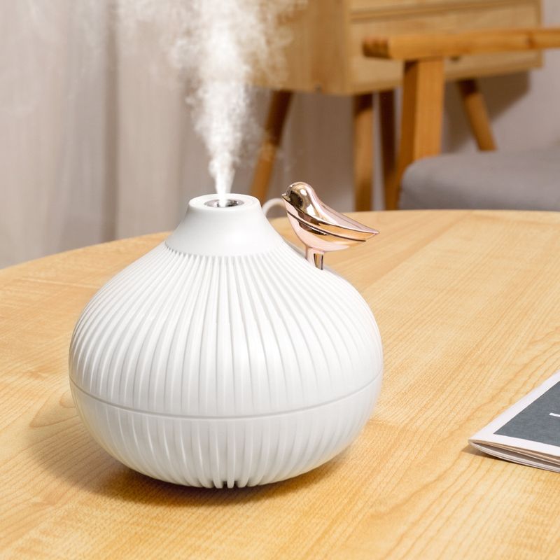 ​​Onion-Shaped Humidifier For Bedroom, Office & Desk - Ultra Quiet, Large Mist Output With Ambient Night Light & Aromatherapy Function​_voghion.com