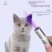 New USB laser cat teasing pen with data cable multi-functional cat teasing stick cat supplies flashlight purple cat toys_voghion.com