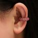 C-shaped Cuff Y2K Micro Inlaid Full Diamond Colorful Non-pierced Clip Exaggerated Earrings Fashion Ear Accessories_voghion.com