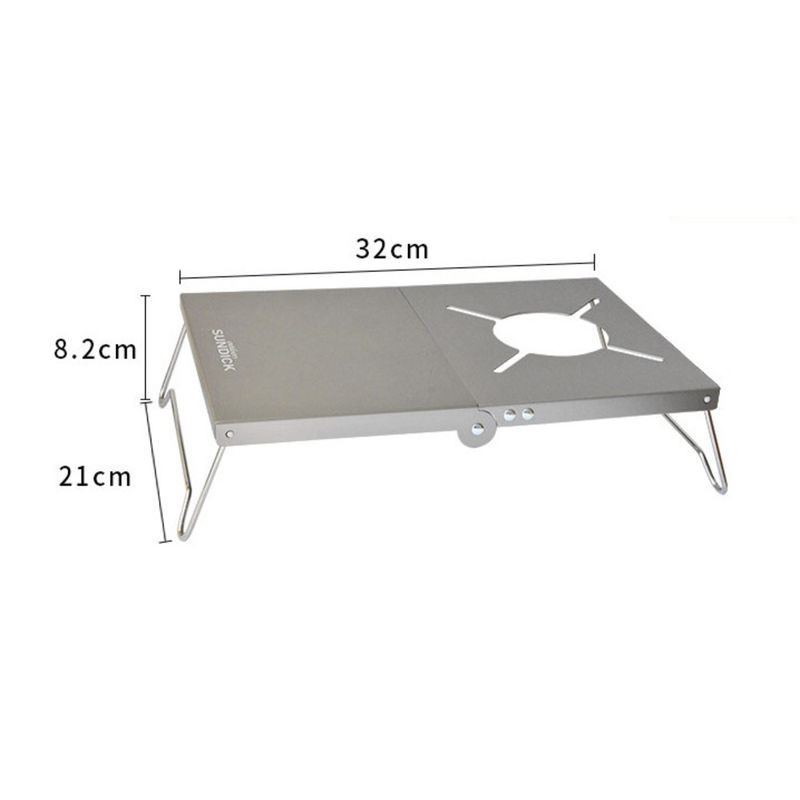 Outdoor folding insulated aluminum alloy table can be paired with SOTO spider stove for portable storage bag_voghion.com