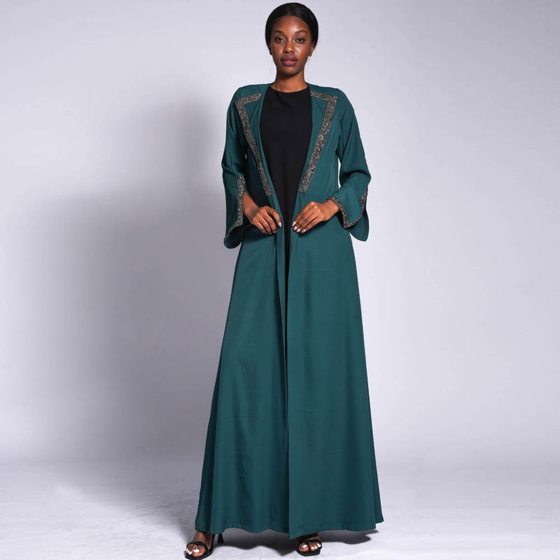 Jupe trapèze fendue à la mode pour femmes, couleur unie, perceuse à chaud, manchette extérieure_voghion.com