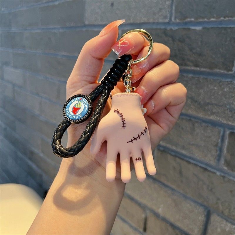Cartoon Wednesday Adams pendant women's exquisite creative car key chain bag pendant small gift keychain_voghion.com