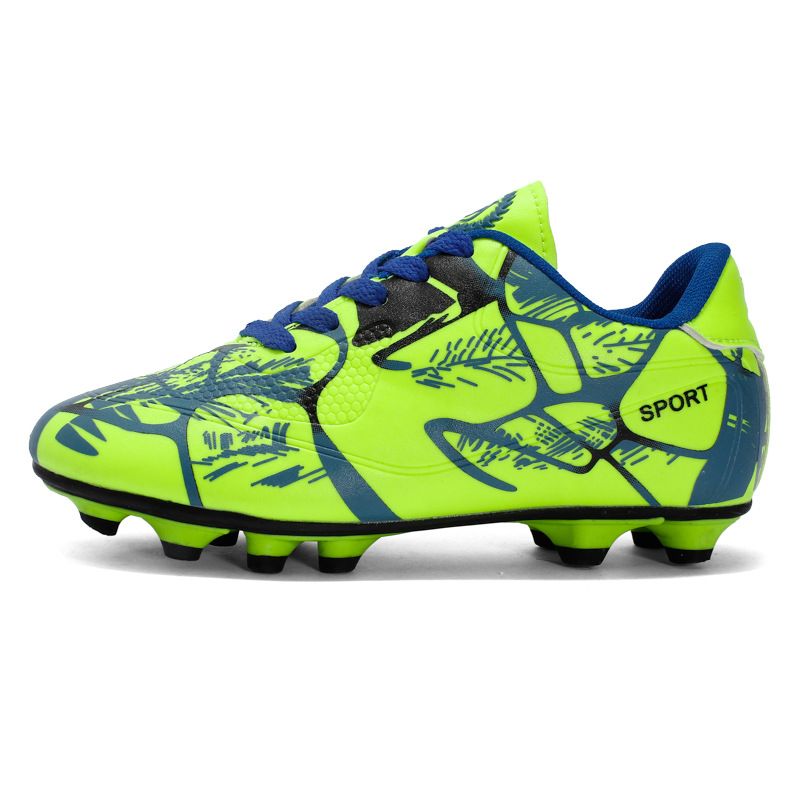 Breathable, comfortable, sports and leisure FG high-top, long spikes, broken spikes football shoes, grass game, large size_voghion.com