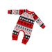 Home Clothes Parent Child Set Red Deer Christmas Tree Red And Black Color Matching Print Christmas Pajamas Whole Family Outfit_voghion.com