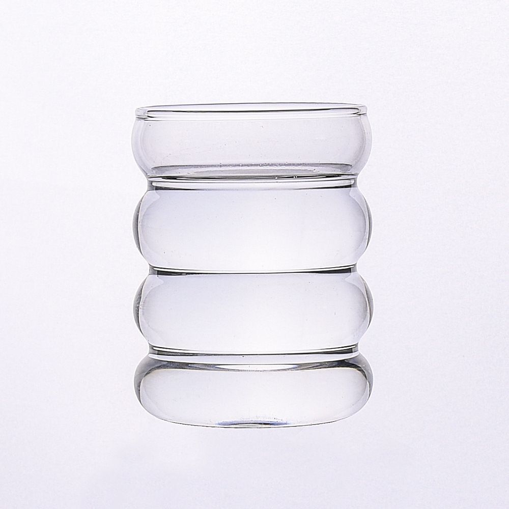 Dryckesartiklar Högt värde Handblåst Ripple Färgad glaskopp Kaffe Mjölkkopp Söt Spiral Caterpillar Cup Circle Cup_voghion.com