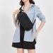 Unisex lichtgewicht outdoor wandel-crossbody, modieuze, eenvoudige anti-demagnetisering, trendy effen kleur, veelzijdige borsttas_voghion.com