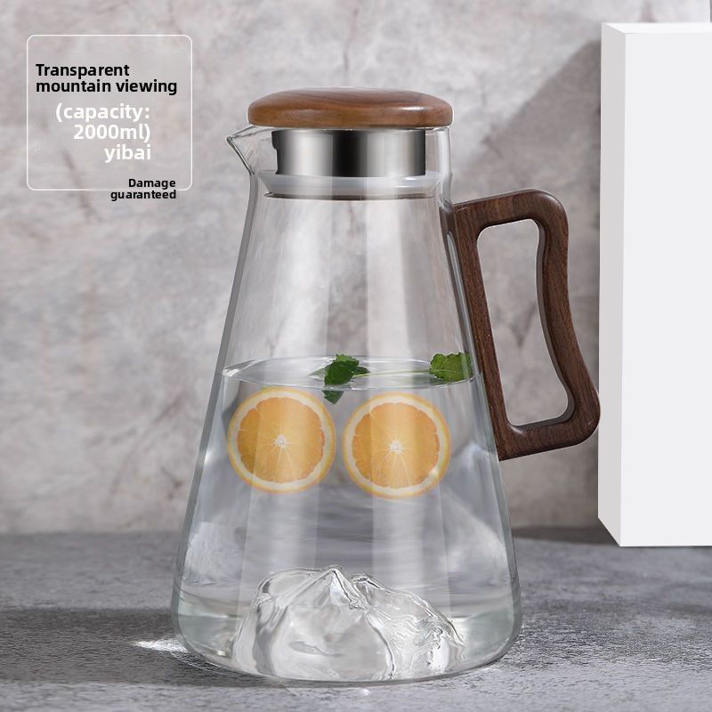 Nieuwe luxe, hoogwaardige glazen koude kan voor thuis, woonkamer, speciale set met grote capaciteit voor kokend water_voghion.com