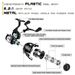 Spinning 6.2:1 6+1BB Double Arm Long Casting Metal Lure Sea Fishing Rod Reel_voghion.com