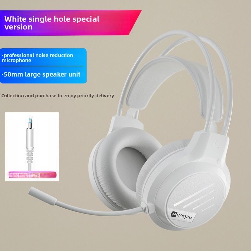 Le Wenji Computer Headphones Over-Ear Wired Gaming Headset USB Desktop Laptop With Microphone For Women_voghion.com