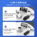 Hub USB 3.0 4 ports 5 Gbit/s, répartiteur USB haute vitesse pour disques durs, clés USB, souris, clavier, adaptateur d'extension, ordinateurs portables, hub USB_voghion.com