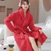 nightgown Women's Coral Fleece Thickened Fleece Long Pajamas Flannel Bathrobe Large Size Loungewear_voghion.com