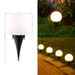 LED-tuinverlichting op zonne-energie - 10 cm bolvormige, ingegraven lamp voor buitenlandschap, paden en tuindecoratie_voghion.com