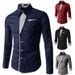 Ironclad GentIronclad Gent New Striped Patch Design Long Sleeve Shirt 7 Colors 5 Sizes A20/20_voghion.com