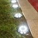 Solar Ground Lights Outdoor Waterproof LED Landscape Lighting For Garden, Yard, Pathway - Warm White/Cool White (8+8 LED, IP65 Rated)_voghion.com