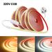Neon COB LED Streifen Lichter 230V UK Stecker Flexible Band Seil Lichter Wasserdicht IP67_voghion.com