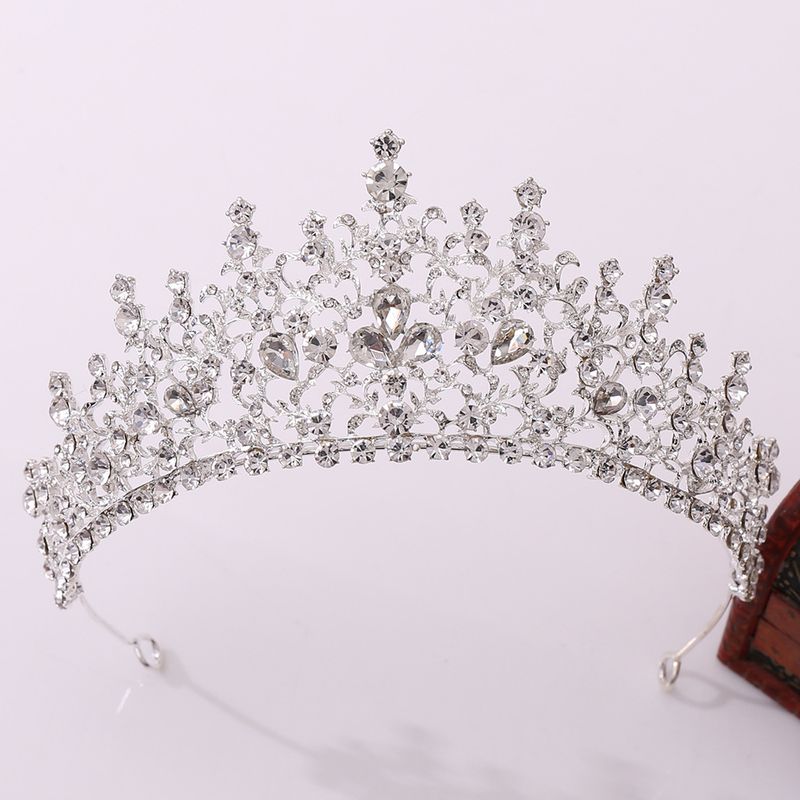 Bridal Hair Accessory WeddingBridal Tiara Rhinestone Crown Wedding Dress Wedding Wedding Adult Birthday Princess Crown_voghion.com