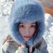 Cappello da sci premium da donna, in pelliccia sintetica, di alta qualità, ispessito, soffice e ingrandito, con orecchie calde, invernale, nord-est_voghion.com