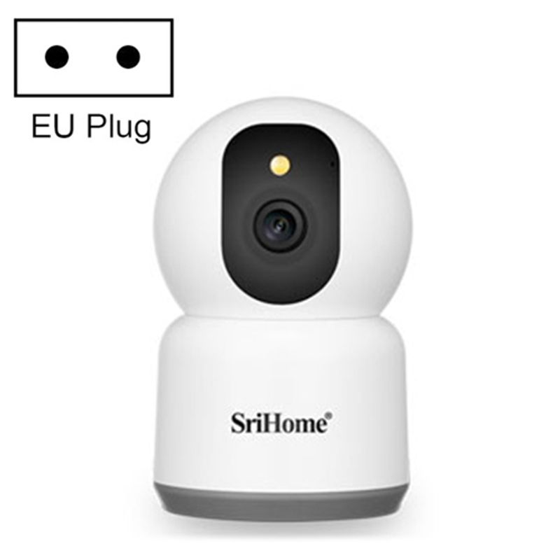SH038 5MP QHD 5G WiFi IP Camera, Support Night Color & Motion Detection & Two Way Talk & Human Detection & TF Card, EU Plug_voghion.com
