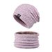 Wint And Scarf Set For Women Outdoor Cold-Proof Warm Knitted Hat With Fleece Ear Protection Pullov Beanie_voghion.com