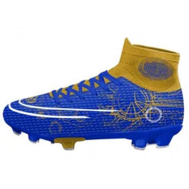 Custom Futsal Training high-top Spikes Football shoes turf FG Men Waterproof Football Boots_voghion.com