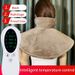Fascia riscaldante intelligente per le spalle – Coperta in flanella a riscaldamento rapido per alleviare il dolore al collo e alla schiena (45×50 cm, 75 W, 3 timer e 10 impostazioni di temperatura)_voghion.com