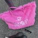 Women's Bags Autumn Fashion Handbags Portable Shoulder Tote Bags Pink Embroidered Plush Handbags_voghion.com