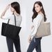 Tote For Women 2025 Summer New Commuter High-end Single Shoulder Large Capacity Oxford Cloth Canvas Bag_voghion.com