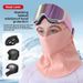 Autumn Winter Cycling Fleece Windproof Face Mask Derong Cold-proof Neck Warmer Skiing Thermal Headgear For Men And Women_voghion.com