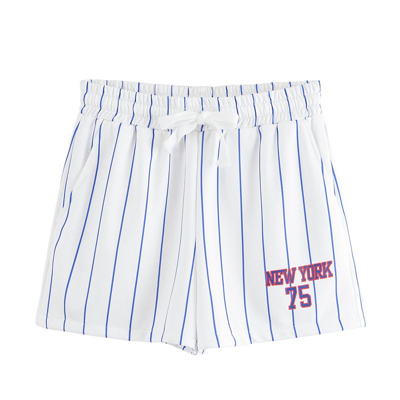 Damenbekleidung Frühling Neue Nadelstreifenhemd Top Shorts Design Nische Vielseitiger Anzug_voghion.com