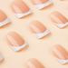 Short Square White French Press On Nails – Classic & Elegant Fake Nails For Women, Reusable False Nails With Glue & File (LC187)_voghion.com