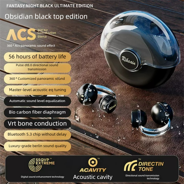 2023 New S36 Bluetooth Earphones Clip-on Wireless Sports Non-in-ear Painless Bone Conduction Long Battery Life_voghion.com