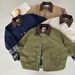 Clothing Top Spring New Children's Jacket Korean Style Clothes Boys' Color-Block Collar Coat Stylish_voghion.com