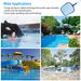 Swimming Pool Telescopic Leaf Net Skimmer Rake With Adjustable Aluminum Pole And Nylon Medium Fine Mesh For Cleaning Swimming Pools, Hot Tubs, Spas And Fountains_voghion.com