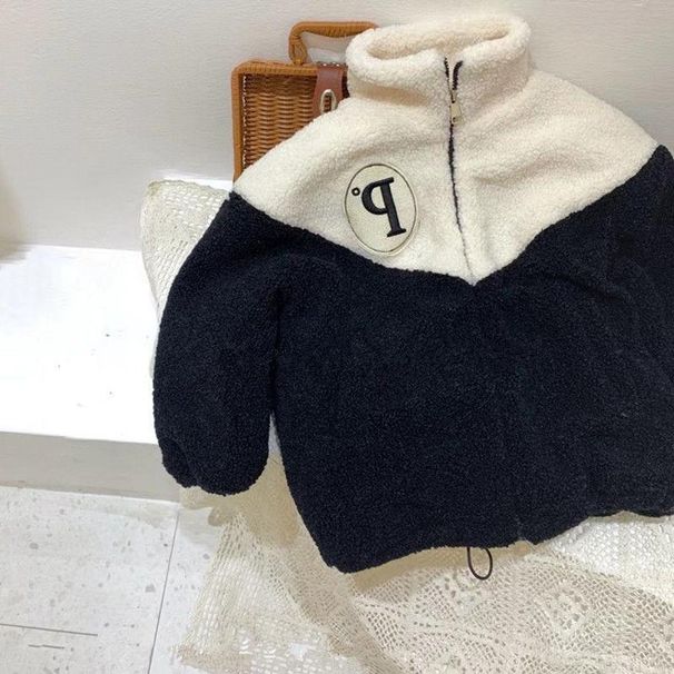 Kannerkleeder Jongen Wanter plus Samtmantel Hui aacht Saisone nei Hierscht- a Wanterkleeder fir Jongen a Meedercher locker déck waarm Wollpullover_voghion.com