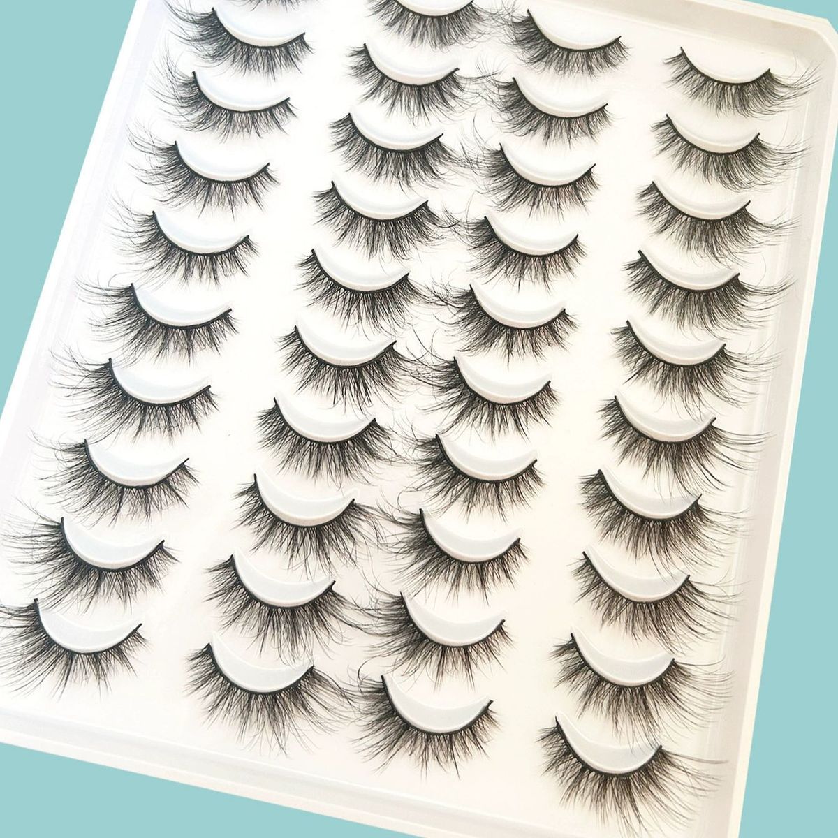 European And American Large Capacity One Piece False Eyelashes Three Dimensional Curling Natural Short Self Grafted Eyelashes_voghion.com