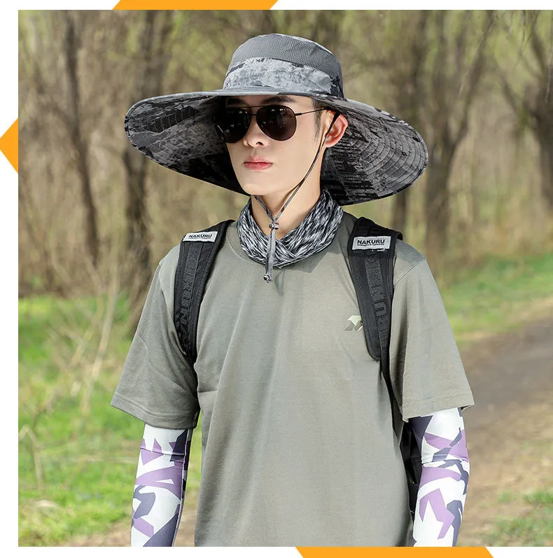 New Wide Brim Sun Hat - Foldable & UPF 50+ For Men & Women Outdoor Activities (Beach/Hiking/Fishing)_voghion.com