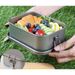 Outdoor pure titanium sealed camping bento student lunch picnic box portable tableware knife fork spoon_voghion.com