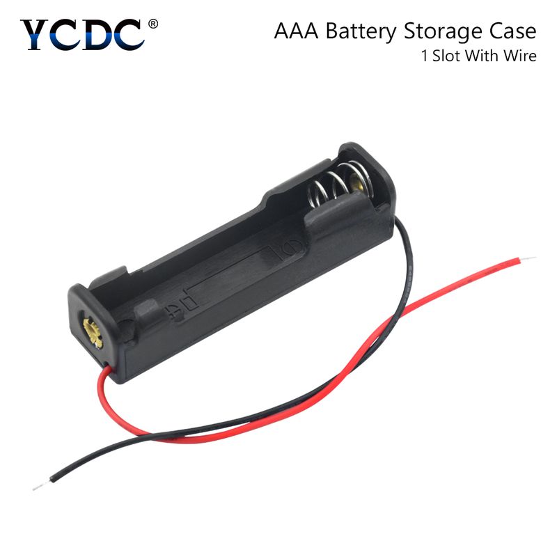10pcs 1/2/3/4 Slot AAA Battery Case ABS Plastic Battery Box AAA Battery Holder With Leads Cable For 1 2 3 4x AAA Batteries_voghion.com