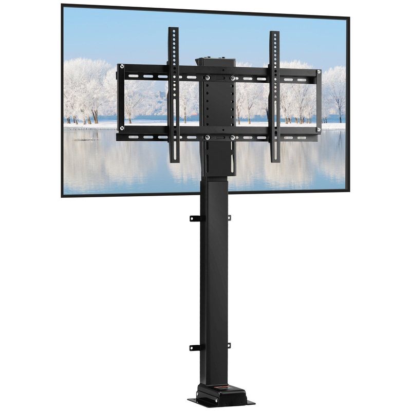 VEVOR Motorized TV Lift Stroke Length 39.4 Inches Motorized TV Mount Fit For 32-70 Inch TV Lift With Remote Control Height Adjustable 28.74-68.11 Inch,Load Capacity 154 Lbs_voghion.com