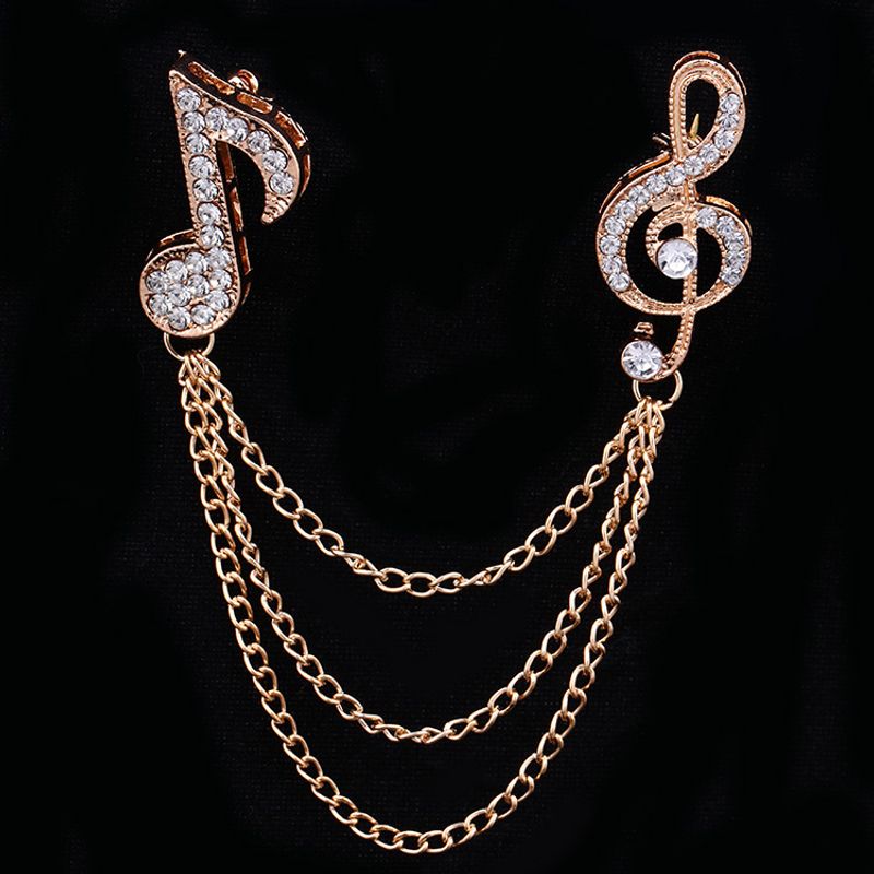 Luxury Crystal Musical Note Brooches Clothing & Accessories Coat Suit Scarves Shawl Badges Lapel Pin Music Teacher Gifts for Men_voghion.com