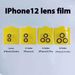 Apple 13 lens iPhone 12pro transparent tempered high-definition glass film max silk screen black circle suitable_voghion.com