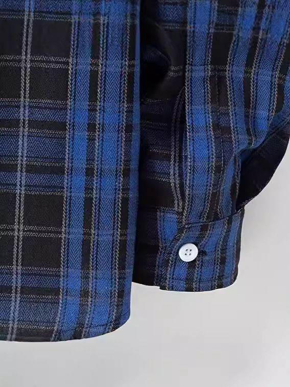 Lässiger karierter Herren-Cardigan mit Kapuze und langen Ärmeln_voghion.com