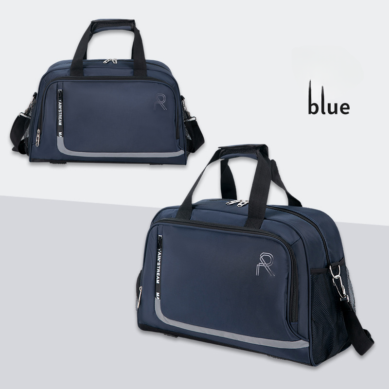 Short distance travel large capacity anti splash yoga set with pull rod dry and wet exercise training fitness bag_voghion.com