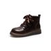 Neue Damen-Martin-Short-Stiefel aus echtem Leder für Winter 2021, 6-Loch-Design, britischer Stil, für Frühling und Herbst_voghion.com