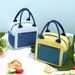 Borsa Bento Color Blocked Borsa Isolata Borsa Lunch Box Cationica Borsa con Foglio di Riso Borsa Lunch Box Impermeabile Addensata Borsa Lunch_voghion.com