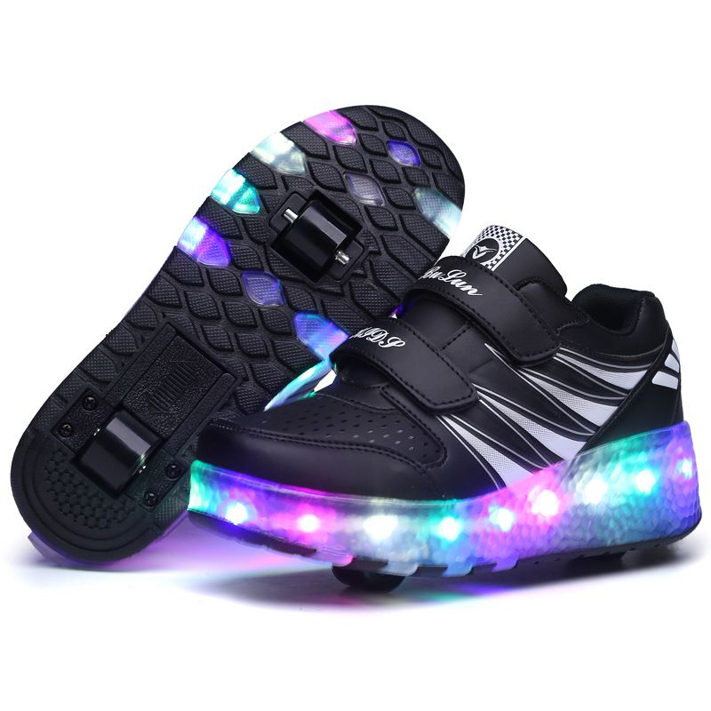 Light shoes for girls USB charging led light shoes for adults roller shoes_voghion.com