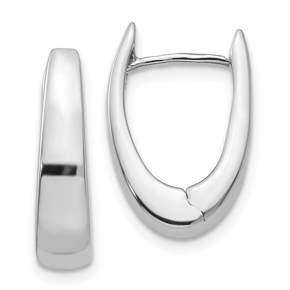 14k White Gold Hinged Hoop Earrings_voghion.com