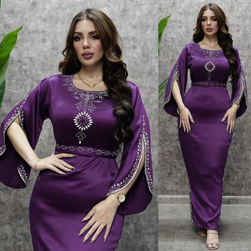 Vêtements pour femmes Fashion Diamond Dubai Robe de soirée arabe_voghion.com
