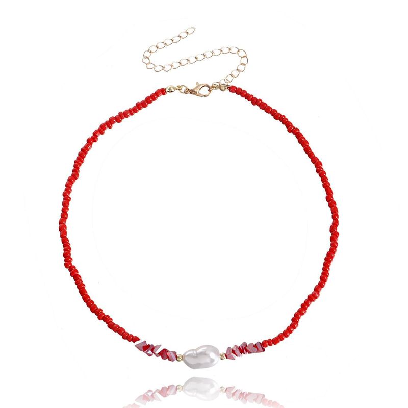 Böhmische Halskette mit kleinen Kristallperlen für Damen, lichtecht_voghion.com